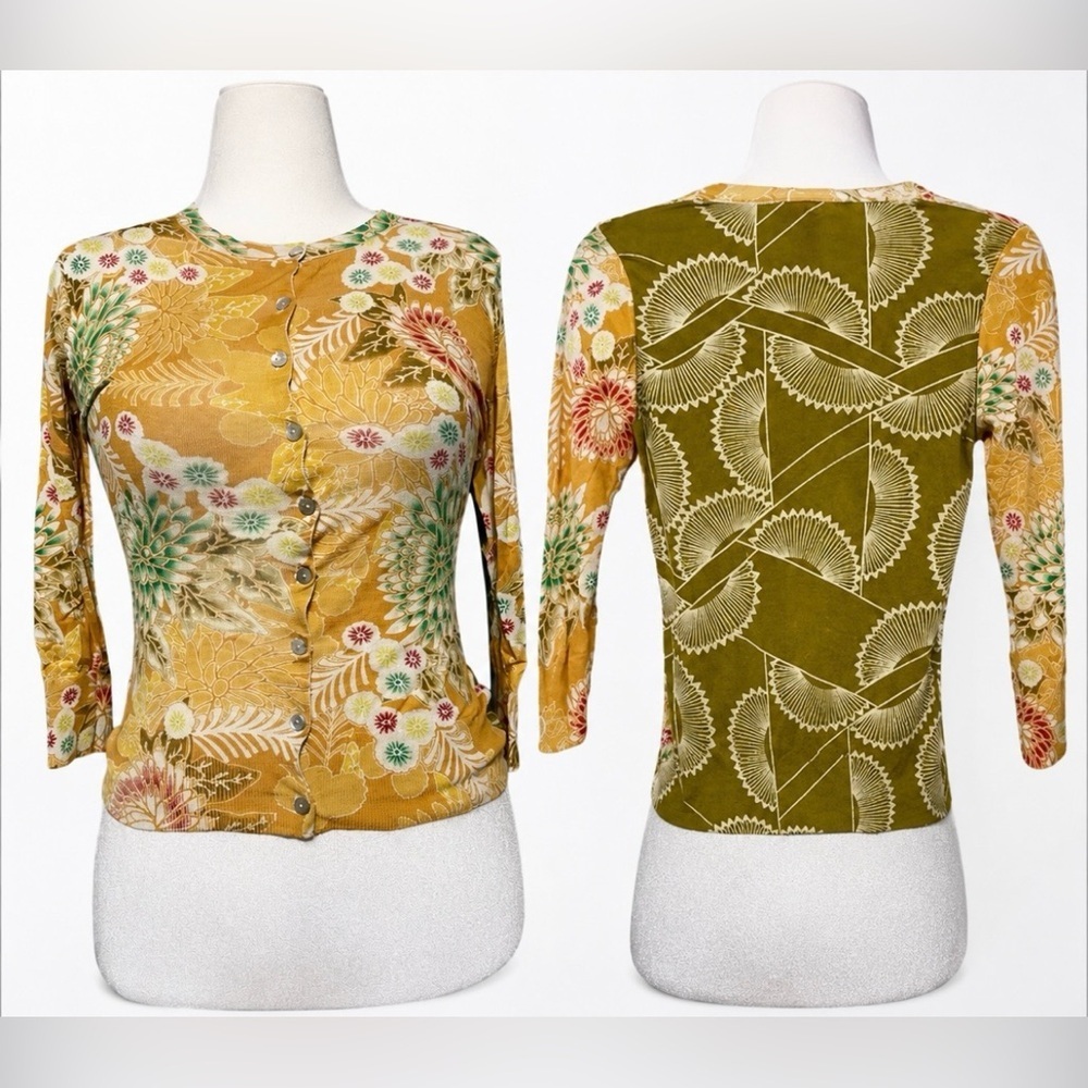 Charlotte Tarantola Floral Grunge Cardigan Top Whimsigoth Fairy Grunge Small
